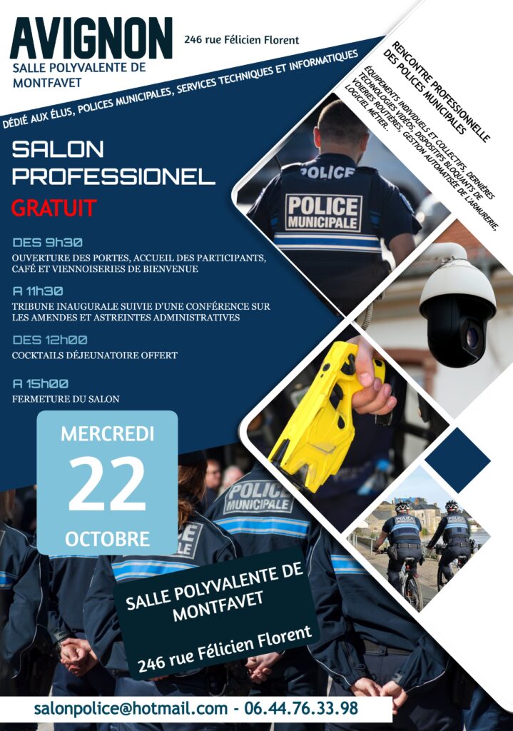 Affiche salon sécurité Avignon